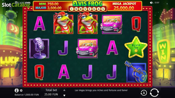 Elvis Frog in Vegas – Free spins Blazing Reels Giant symbol